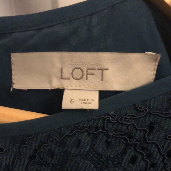 Loft navy blue lace dress - Picture 4 of 5